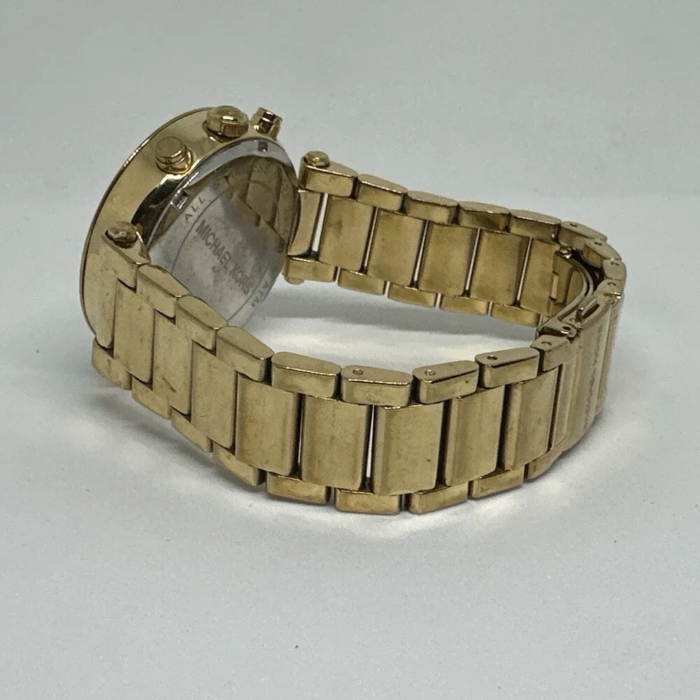 Michael Kors Parker MK5354 Women Gold Stainless Steel Analog Quartz Watch HME551